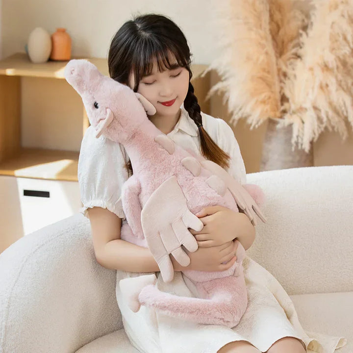 Samtweiches Drachen-Kuscheltier, das perfekte Geschenk, um Kinderaugen zum Leuchten zu bringen.