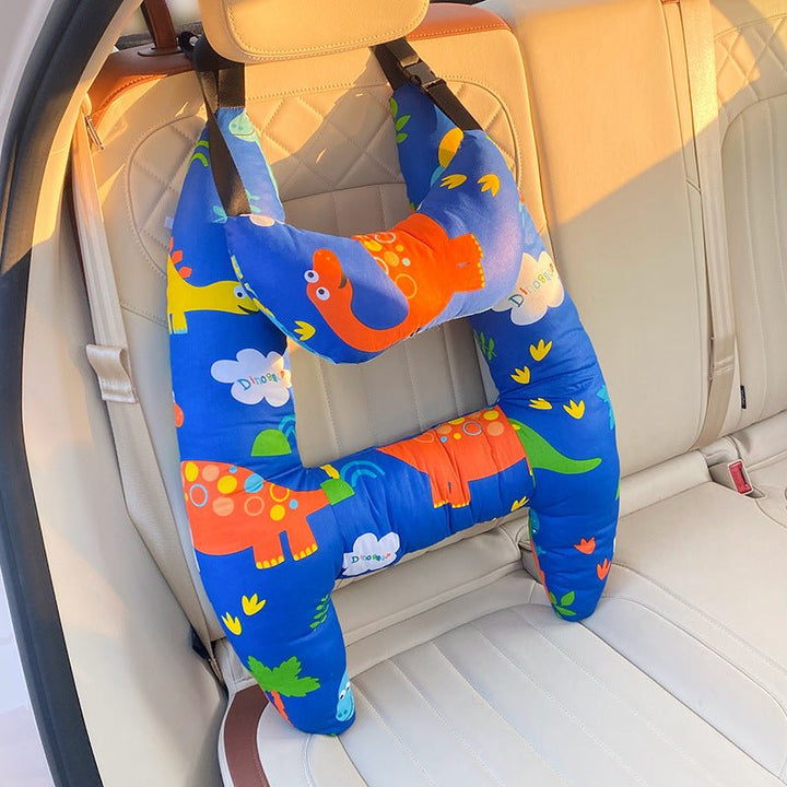 Bequemes Kinder Nackenkissen mit lustigem Motiv, ergonomisch & weich, ideal für Kinderreisen und Autokomfort.