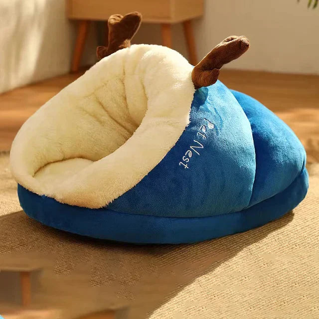SnugglePaw weiches Kuschelbett für Haustiere. Ideal als gemütliches Hundebett oder Katzenbett zur Entspannung.