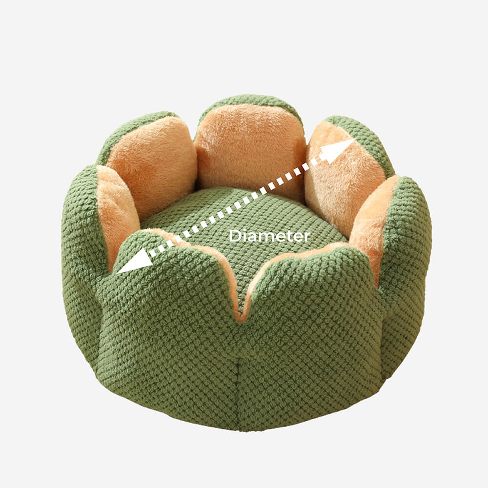 Ergonomisches Kaktus Haustierbett, bietet weichen Komfort & sicheren Schlafplatz für kleine Hunde & Katzen.