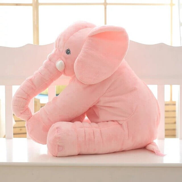 Extra weiches Elefanten Kuscheltier für Kinder, flauschige Elefantenpuppe, perfektes Babyspielzeug.