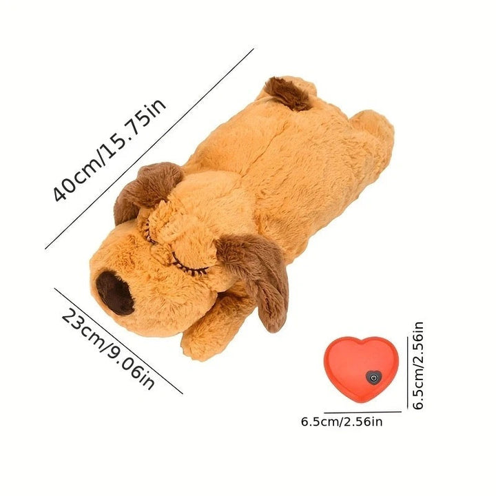 Plüschiges Kuschelherz Anti-Stress Hundespielzeug, weich und sicher, perfekt zum Kuscheln für Haustiere.