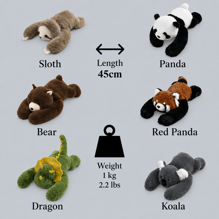 Plüsch-Kuscheltier mit extra weichem Fell für Babys, ideal für Stressabbau, Entspannung & mehr Wohlbefinden.