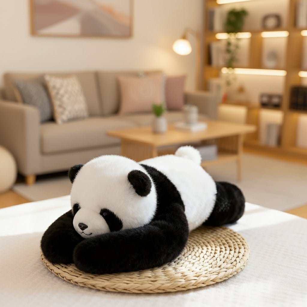 Hochwertiges Plüsch Kuscheltier mit weichem Fell, ideal für Babys zum Stressabbau und zur Entspannung.