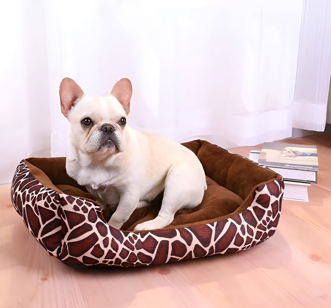 Luxuriöses, weiches orthopädisches Plüsch-Hundebett für große und kleine Hunde, entlastet Gelenke.