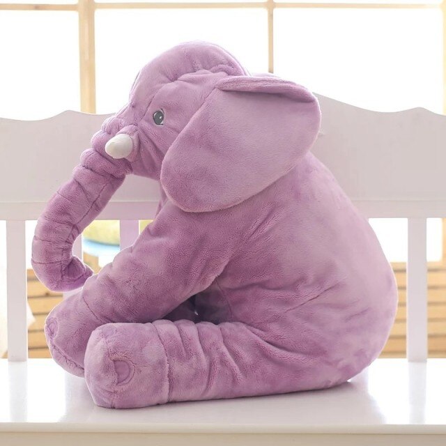 Graues Plüschtier Elefant, weiches Kuschelkissen für Baby & Kinderzimmer, perfektes Geschenk.