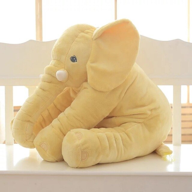 Süßer Elefant Plüschtier zum Kuscheln & Spielen, 40cm großes Baby- & Kinderkissen.