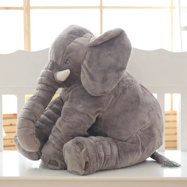 40cm großer, grauer Plüsch Elefant, superweiches Kuschelkissen für Baby & Kinderzimmer Dekoration.