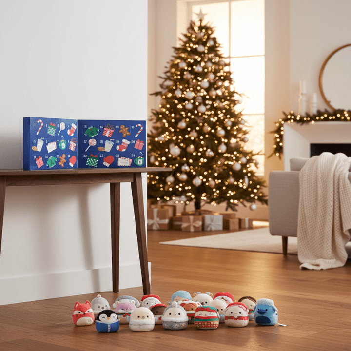 Weihnachtlicher Micromallow Adventskalender mit 24 Überraschungen für Kinder und Sammler.