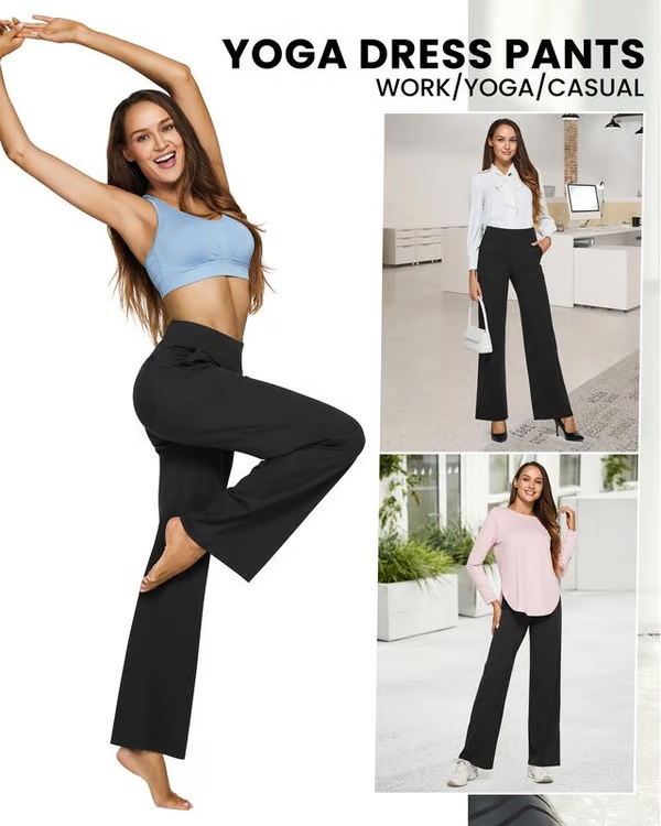 Bequeme weite Damenhose aus Stretch, ideal für Freizeit & Alltag, bietet maximalen Komfort.