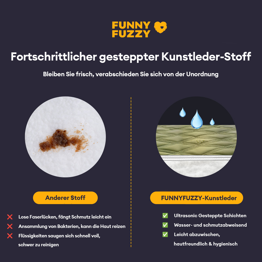 Ergonomische Hundematte: wendbar, wasserabweisend und schützt vor Kälte & Hitze. Ganzjähriges Hundebett.