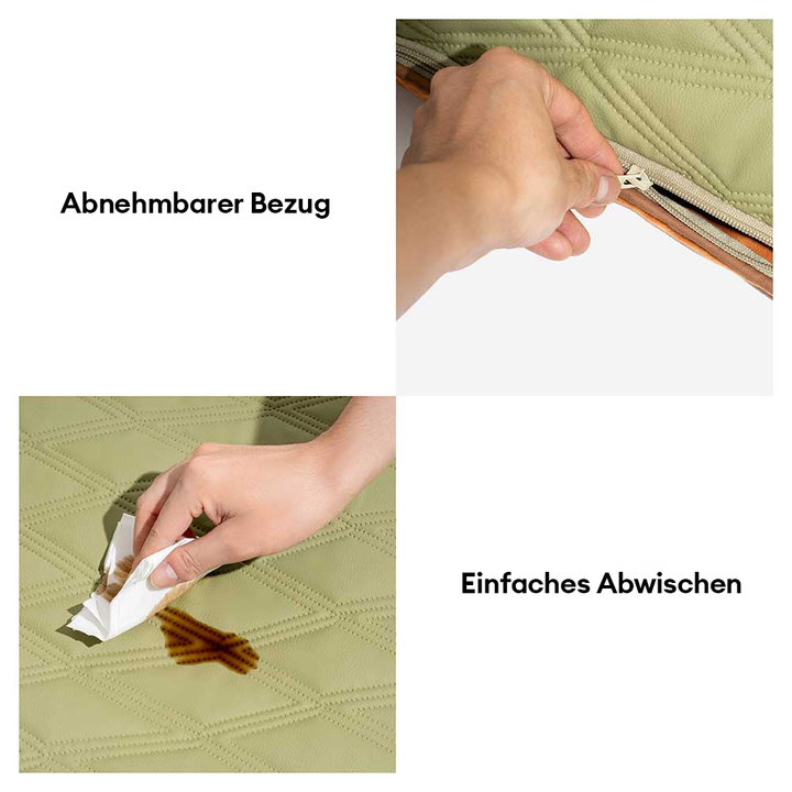 Sanfte, wendbare Hundematte für erholsamen Schlaf. Wasserabweisend und ganzjährig nutzbar.