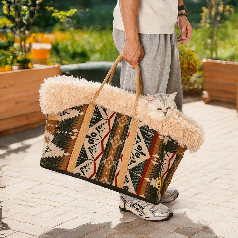 Gemütlicher 2-in-1 Hundeträger und Kuschelschlafsack. Perfekt für Transport und Entspannung unterwegs.