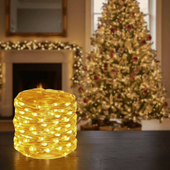 Wetterfeste LED-Lichterkette für Außenbereich, Garten, Terrasse, Balkon. Ideal für Deko, 10-20m.