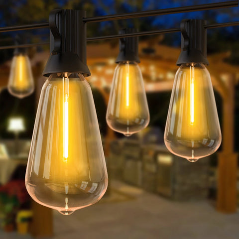 Wetterfeste LED Lichterkette für Garten & Terrasse. Ideal als Außenbeleuchtung & Partybeleuchtung.