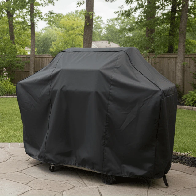 Wetterfeste Premium Grill Schutzabdeckung aus robustem Polyester für optimale Abdeckung des Gartengrills.