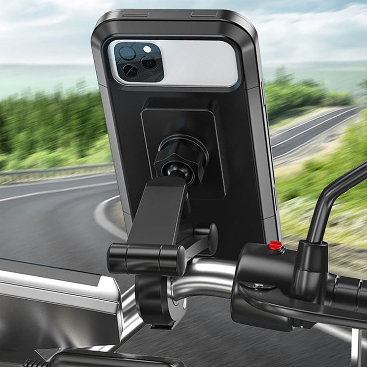 Universeller Smartphonehalter, wasserdicht für Rennrad, Mountainbike & Trekkingrad.