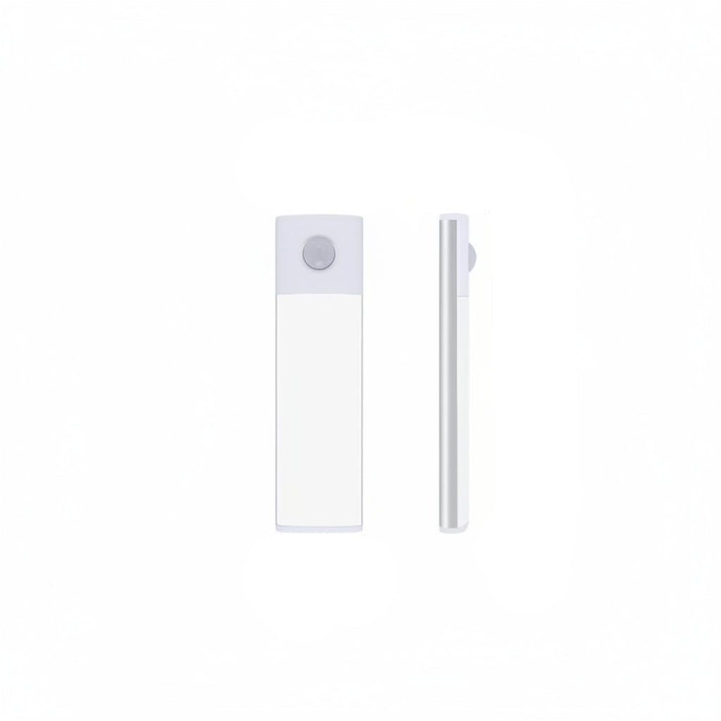 Schlanke, dimmbare LED-Schrankleuchte aus Aluminium mit integriertem Bewegungssensor & USB-Ladefunktion.