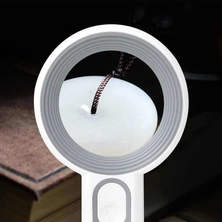 LUMIBLICK 12x LED-Lupe für Senioren & Sehschwäche. Wiederaufladbares Vergrößerungsglas für helles Lesen & Detailarbeit.