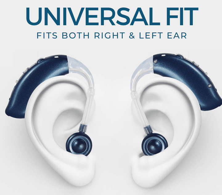Modernste wiederaufladbare Universal-Hörgeräte von SoundPro; klare, deutliche Klänge für aktives Hören.