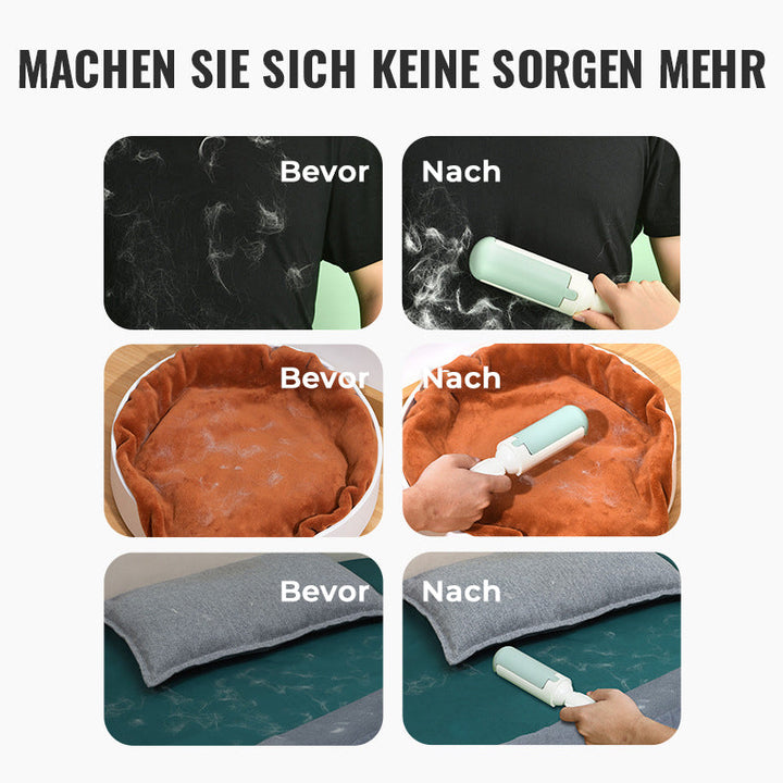 Praktische Fusselrolle für Tierhaare; entfernt Fussel & Haare mühelos von Kleidung.