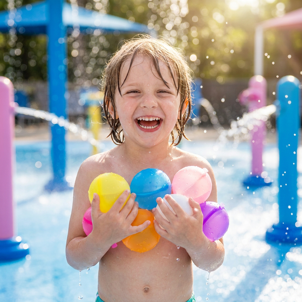 Nachhaltige, wiederverwendbare Silikon-Wasserballons für umweltfreundlichen Sommerspaß und spannende Wasserschlachten.