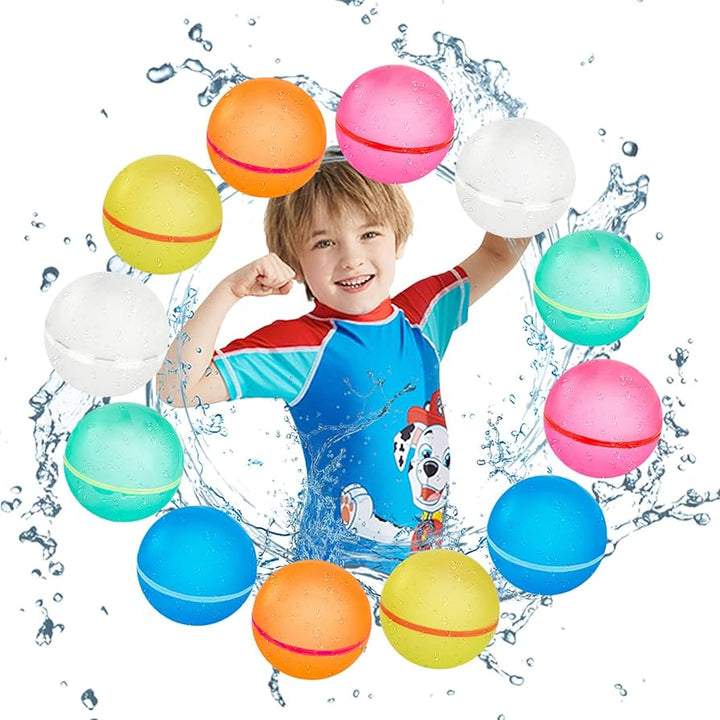 Wiederverwendbare Wasserbomben für umweltfreundlichen Sommerspaß. Lebendige Farben, perfekt für Kinder und Familienspiele im Freien.