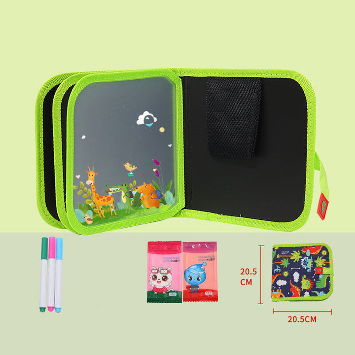 Lernspielzeug: Wiederverwendbares Malbuch für Kinder, hilft beim Erlernen von Formen & Farben.