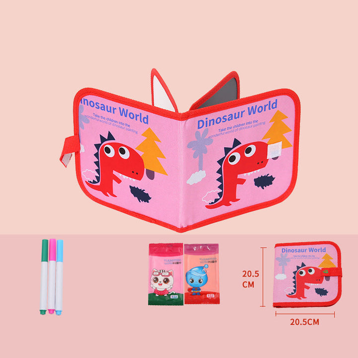 Wasserbasiertes Malbuch für Kinder, wiederverwendbar, sauber & sicher, ideal für Kleinkinder.