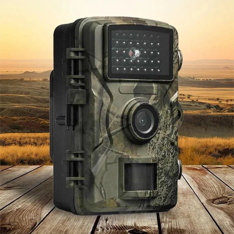 Wildkamera 12 MP & 1080P HD mit klarer Nachtsicht, ideal für Outdoor-Beobachtung und Tierfotografie.