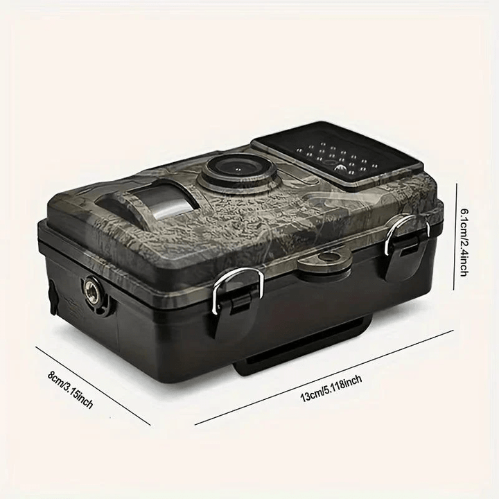 Einfach zu installierende Wildkamera mit 12 MP und 1080P HD Nachtsicht für die Wildtierfotografie.
