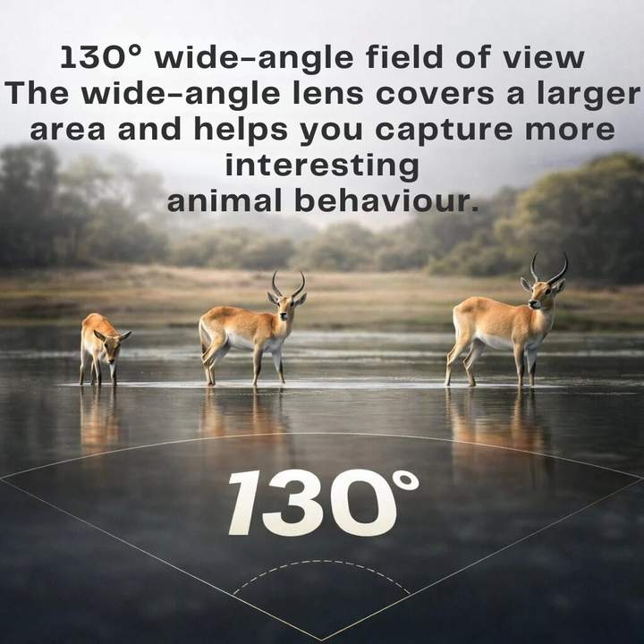 Wildkamera erfasst Wildtiere bei Nacht und Tag, ideal für Jagd & Forschung.