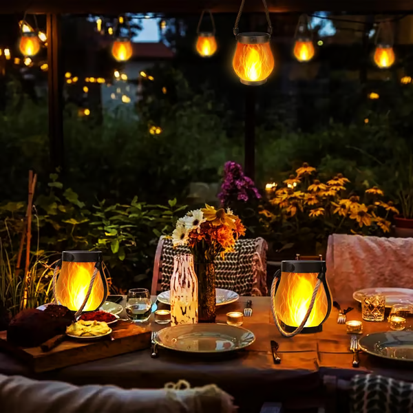 WildLight Solar Gartenbeleuchtung: Eine wetterfeste Flammenlampe für Terrasse, Balkon und gemütliche Abende.