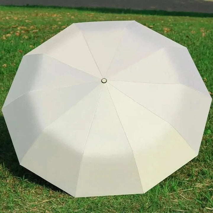 Robustes Polyester-Gewebe des windfesten Automatik-Regenschirms mit UV-Schutz. Wetterfest und langlebig.