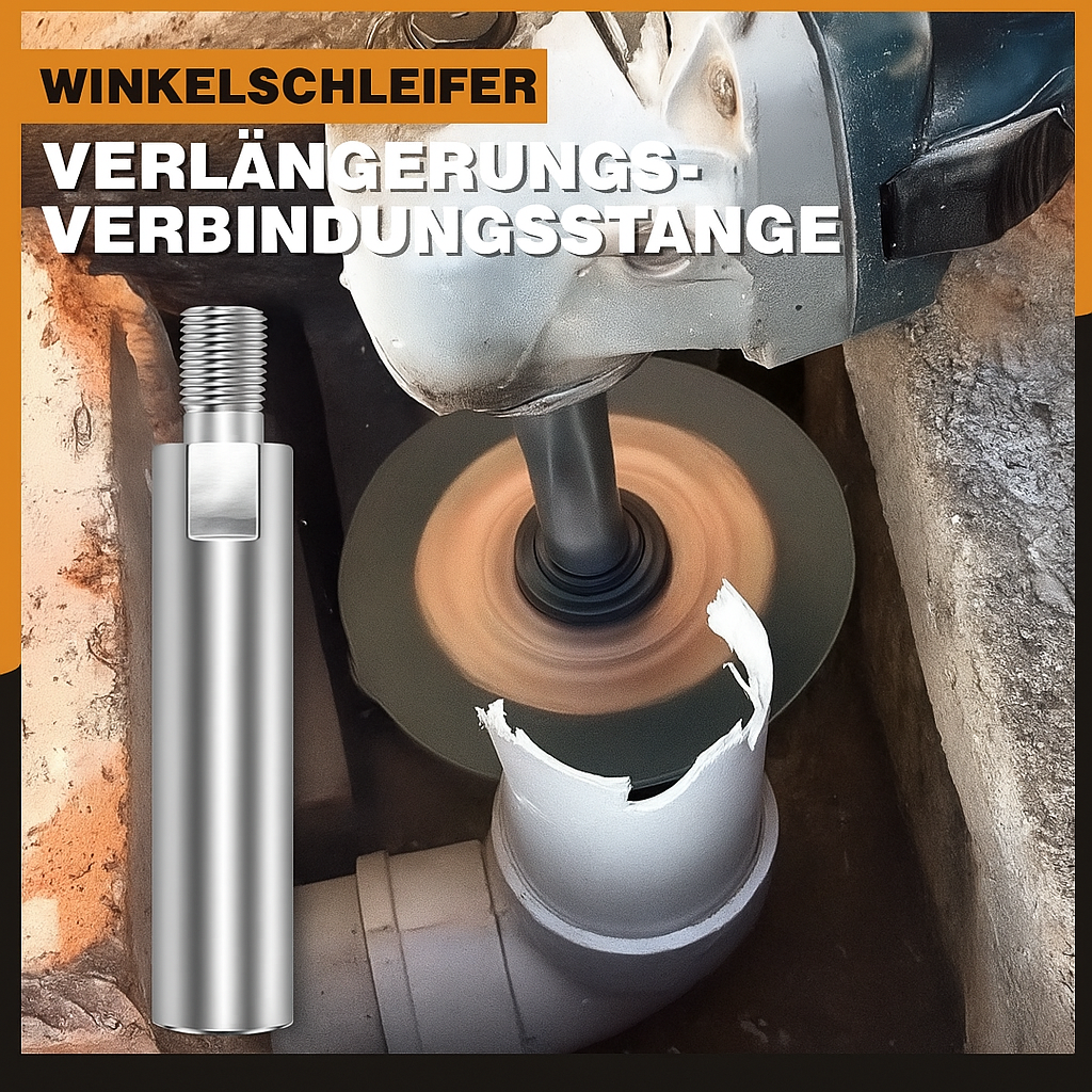 Erreichen Sie jeden Winkel: Winkelschleifer Verlängerung für effektives Schleifen und Polieren an unzugänglichen Stellen.