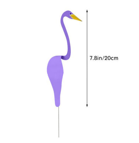 Flamingo Tierfigur Gartenstecker, wirbelndes Windspiel aus Metall, dekorativer Blickfang im Garten.