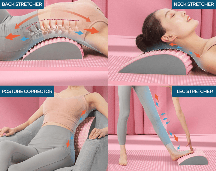 Innovativer Rückenstrecker für tägliche Rückengesundheit, präventiv bei Ischias & Bandscheiben.