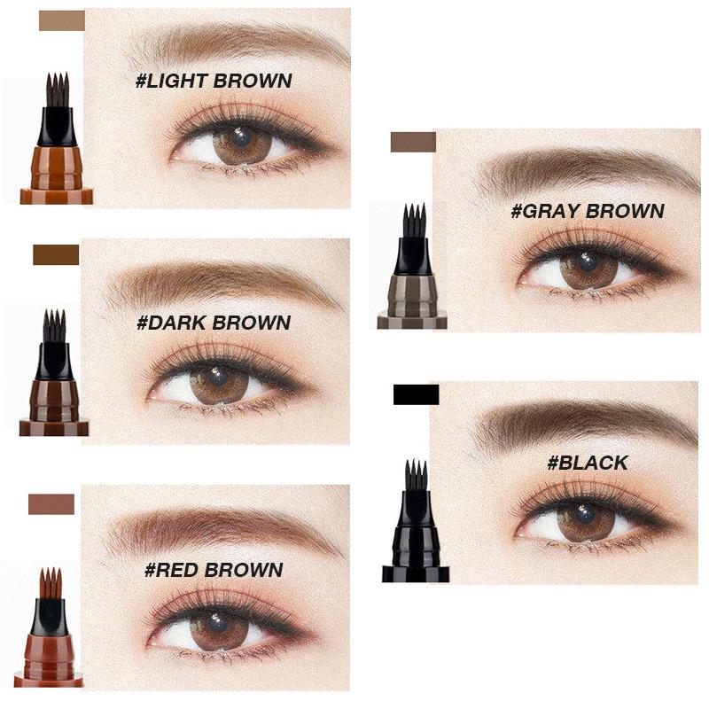 Hand hält wischfesten Augenbrauenstift. Definiert Brauen natürlich, wasserfest für perfektes Make-up-Finish.
