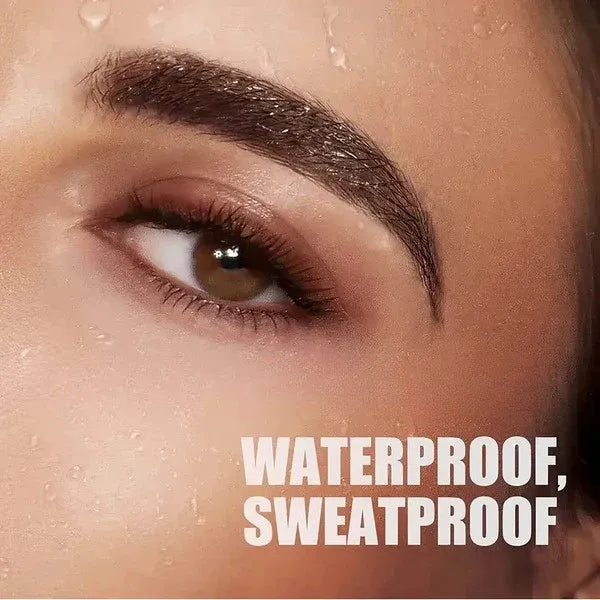 Wischfester Augenbrauenstift als Beauty-Highlight auf Make-up-Tisch. Für wasserfeste, definierte Augenbrauen.