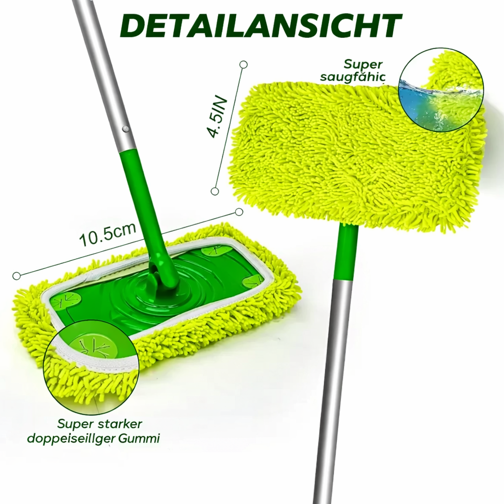 Nachhaltiger Wischmopp Bezug PureTide, wiederverwendbar. Perfektes Reinigungszubehör für jeden Flachwischer.