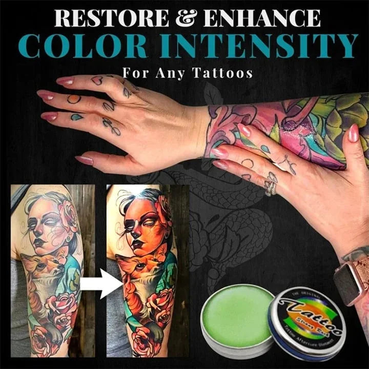 wivaro Körperpflege für Tattoos. Unterstützt die Wundheilung, spendet Feuchtigkeit & bewahrt die Farbintensität.