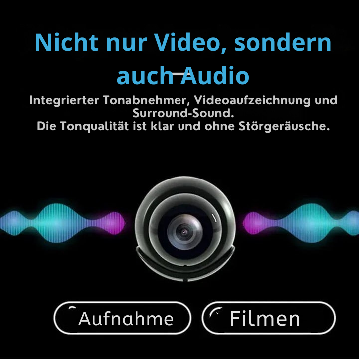 Smarte HD-Innenkamera mit Nachtsichtfunktion für diskrete Überwachung & erhöhte Heimsicherheit.