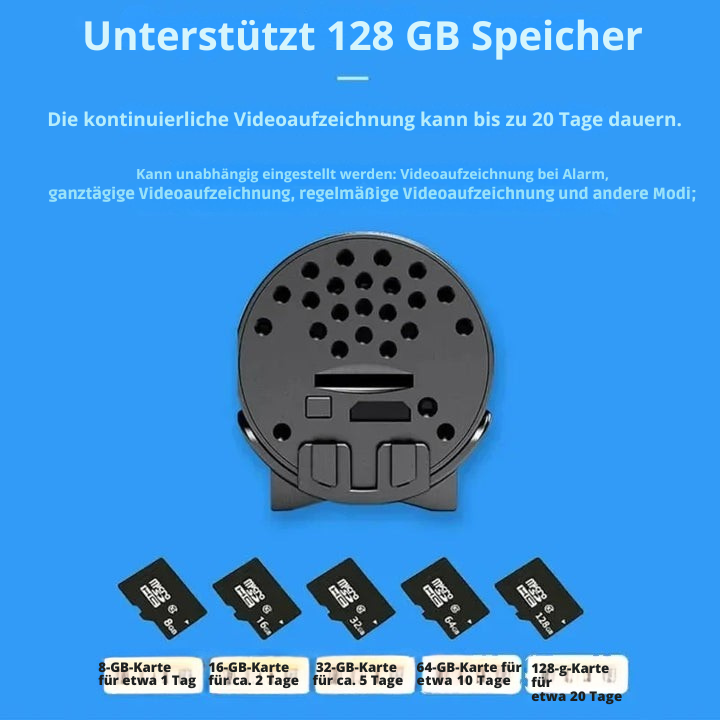 Moderne WLAN-Kamera für Zuhause: Kristallklare Nachtsicht, App-Steuerung & intelligente Bewegungserkennung.