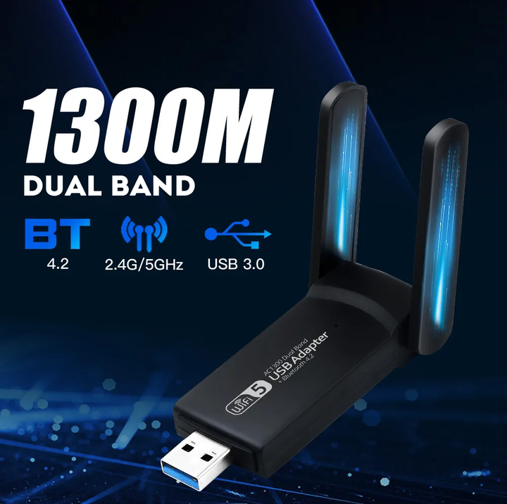 Effizienter WLAN-USB-Adapter für Home-Office, bietet stabile drahtlose Internet-Verbindung für den Arbeitsplatz.
