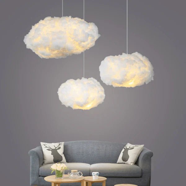 Wolken Deckenlampe mit sanftem LED-Licht für gemütliches Wohnzimmer. Ein Traum für Ihr Zuhause.