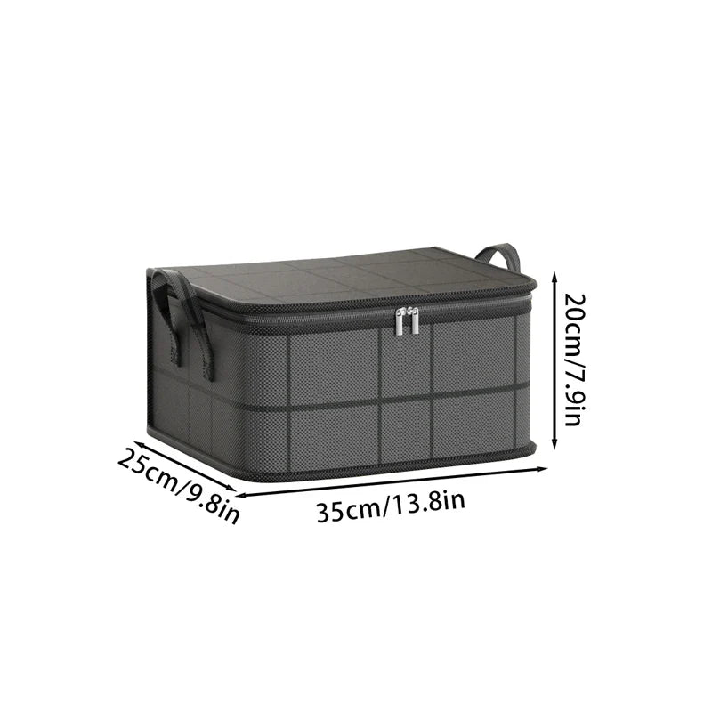 Geräumige XL Aufbewahrungstasche, faltbar, ideal für Winterkleidung, Bettdecken und Campingausrüstung.