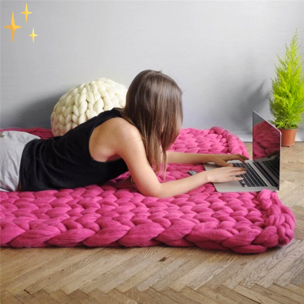 Hochwertiges Chunky Strickgarn für kreative DIY Projekte, kuschelige Decken & Winterhandarbeiten.