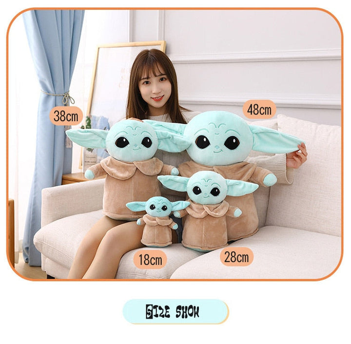 Unisex Yoda Plüschfigur aus weichem Material, perfektes Star Wars Sammlerstück und Kuscheltier.