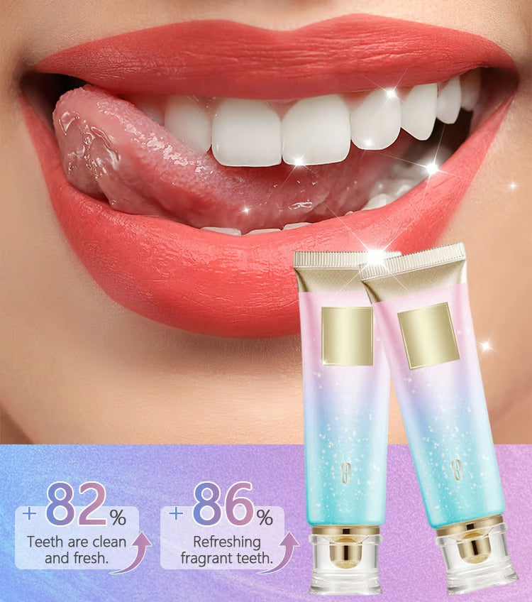 Whitening Zahnpasta für effektive Fleckenentfernung & Zahnaufhellung, fördert Mundhygiene & schönes Lächeln.