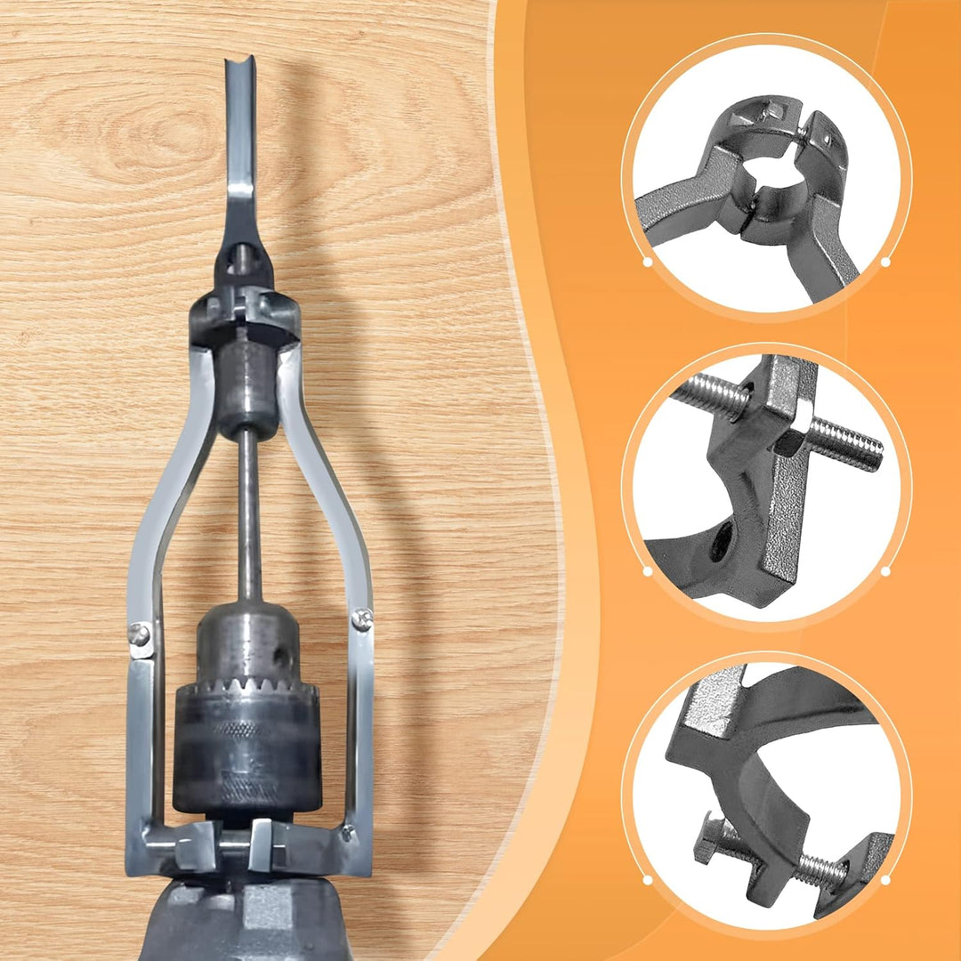 Zapfenloch-Set für Bohrmaschinen: Komplettes Holzbearbeitung Werkzeugset mit Adaptern & Stemmeisen 6-16 mm für präzise Holzverbindungen.